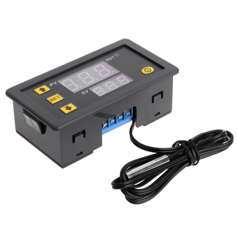 Đầu điều khiển nhiệt độ với đầu dò cảm biến kỹ thuật số W3230 dây dò dải từ -50-120°C