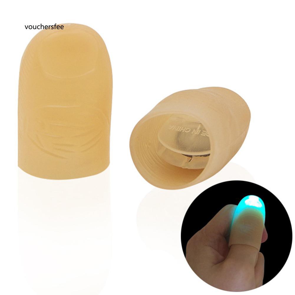 Set 2 ngón tay giả có đèn LED phát sáng dành cho biểu diễn ảo thuật