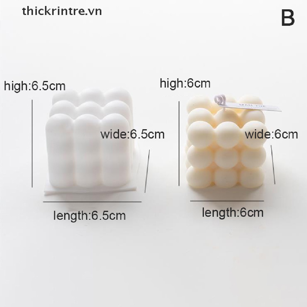 Khuôn Làm Nến Thơm 3D Bằng Silicone DIY