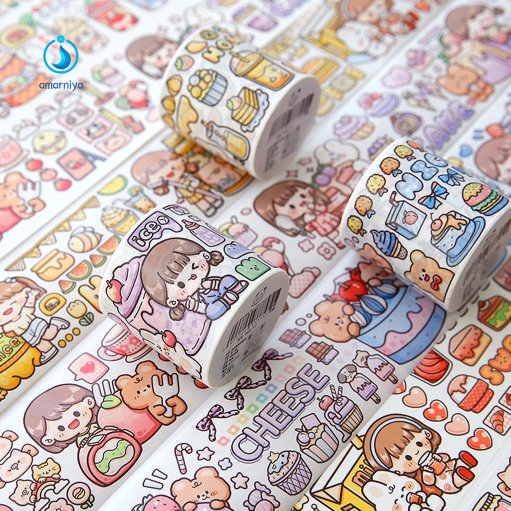 1 Cuộn Nhãn Dán Laptop Hành Lý Hình Chai Nước Hoạt Hình Đáng Yêu