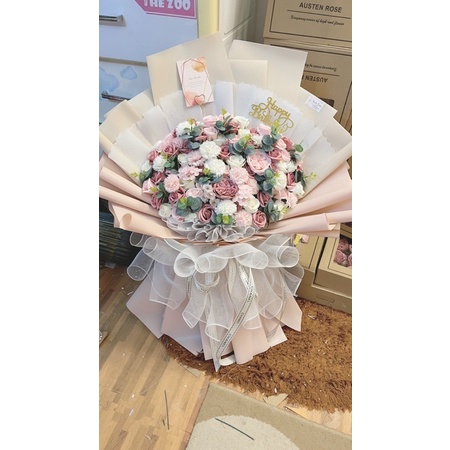 [Có Nowship] Bó hoa sáp Mix siêu cao cấp cực to đẹp. Bền vĩnh cửu. Đặt trước 3-4 tiếng, nhận hàng ngay.