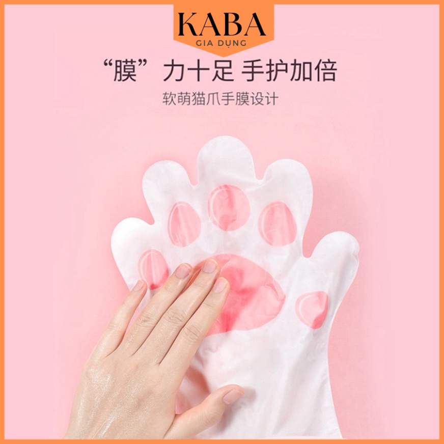 Mặt Nạ Tay chân Mask Dưỡng tay Mèo giúp dưỡng ẩm, làm trắng, tẩy tế bào chết da Tay Nội địa Trung KABA