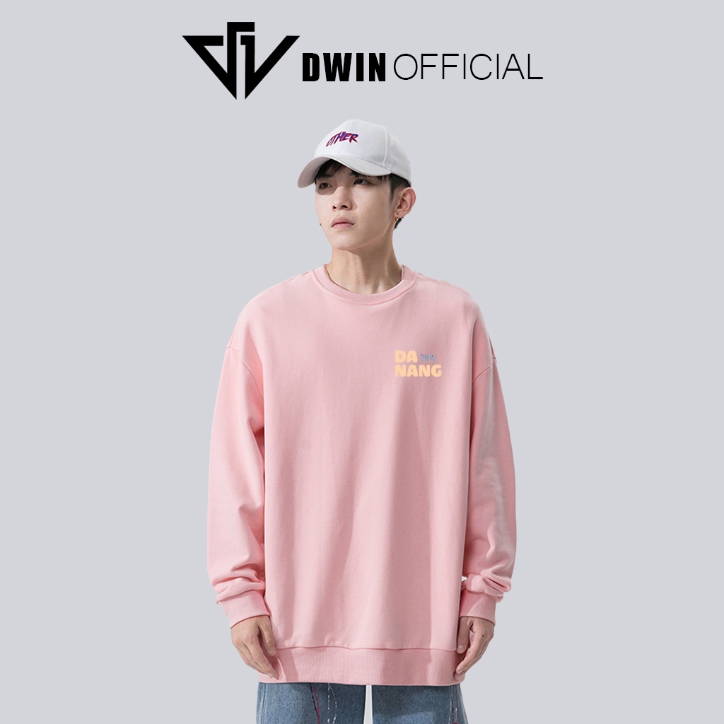Áo sweater nỉ Đà Nẵng unisex DWIN basic nam nữ form rộng oversize local brand SP00106