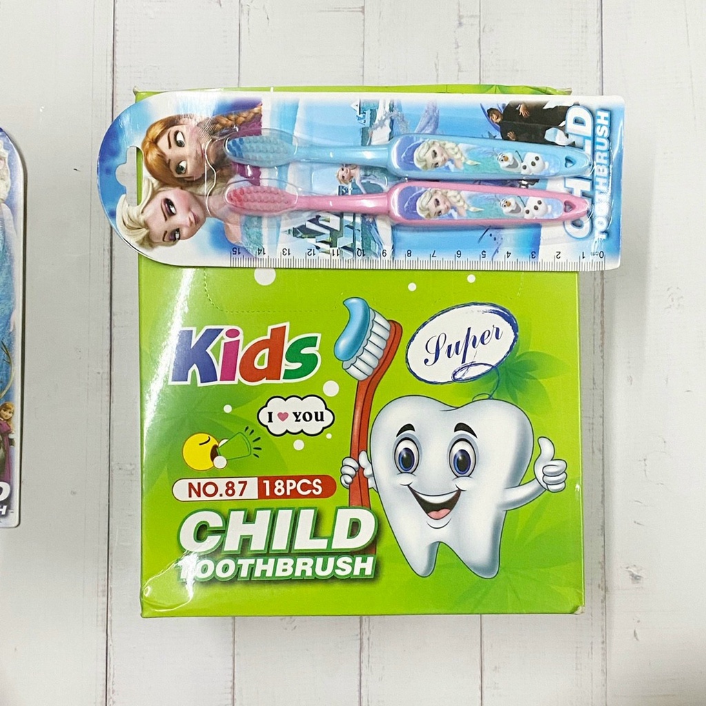 Set 2 Bàn Chải Đánh Răng Cho Bé 3-14 Tuổi Với Lông Tơ Mềm Mại Child Toothbrush (giao ngẫu nhiên)