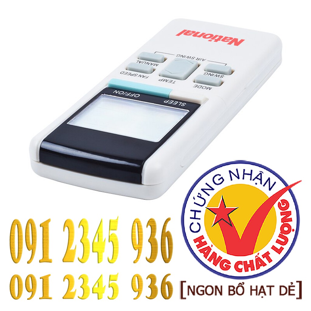 Remote Điều khiển Điều hòa Máy lạnh National &quot;HÀNG ĐẸP&quot;. (Mẫu số 3)