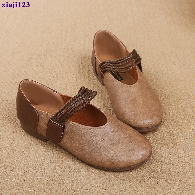 Giày Búp Bê Mũi Tròn Bằng Nhựa Phong Cách Retro Nhật Bản Cho Nữ | BigBuy360 - bigbuy360.vn