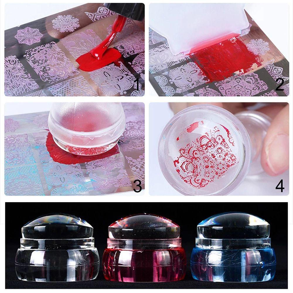 Dụng Cụ In Hình Trang Trí Móng Tay Bằng Silicone Dành Cho Nữ