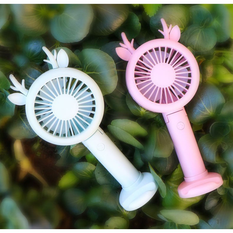 Quạt tích điện cầm tay có đèn led | BigBuy360 - bigbuy360.vn