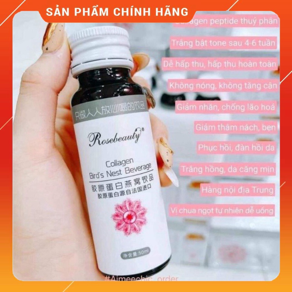 Nước uống Collagen Yến Trắng Da Rose Beauty