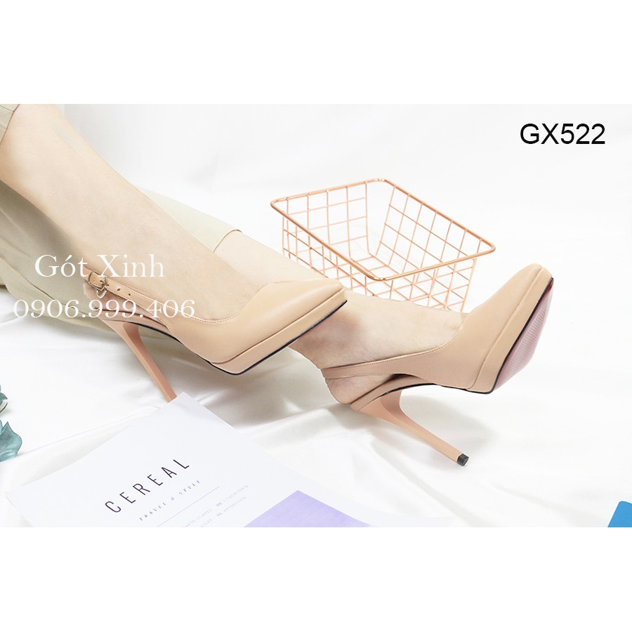 Giày Slingback hở gót đúp mũi nhọn cao 12 phân - Hình thật shop tự chụp