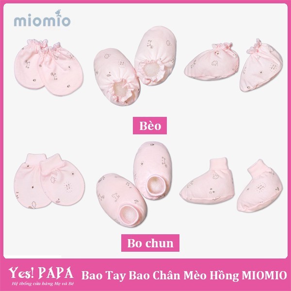 [FAFRINW05 giảm tối đa 30k đơn 150k]Bao tay bao chân, mũ sơ sinh Miomio cho bé