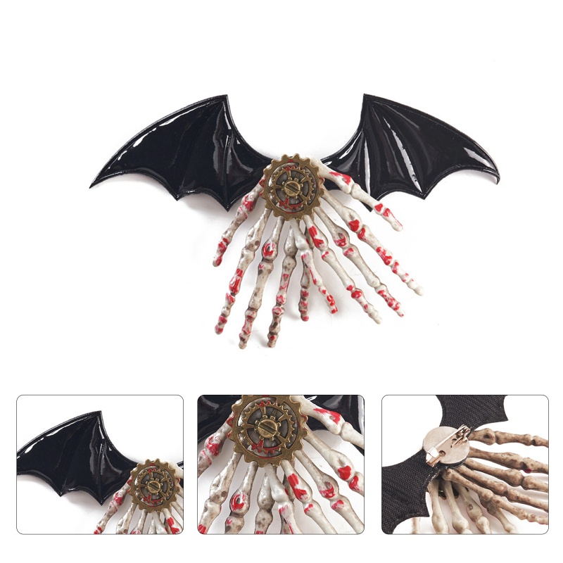 Ghim Cài Áo Hình Cánh Dơi Phong Cách Gothic Cá Tính Cho Nam Nữ