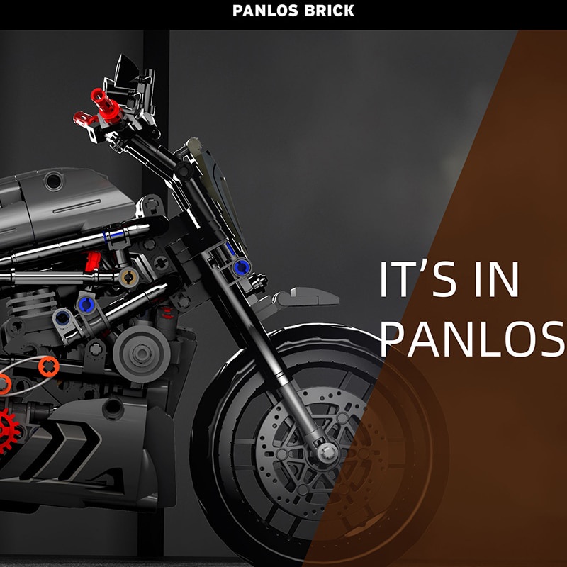 Đồ chơi Lắp ráp Mô hình xe máy Panlos 672002 Motorcycle Ducati Devil