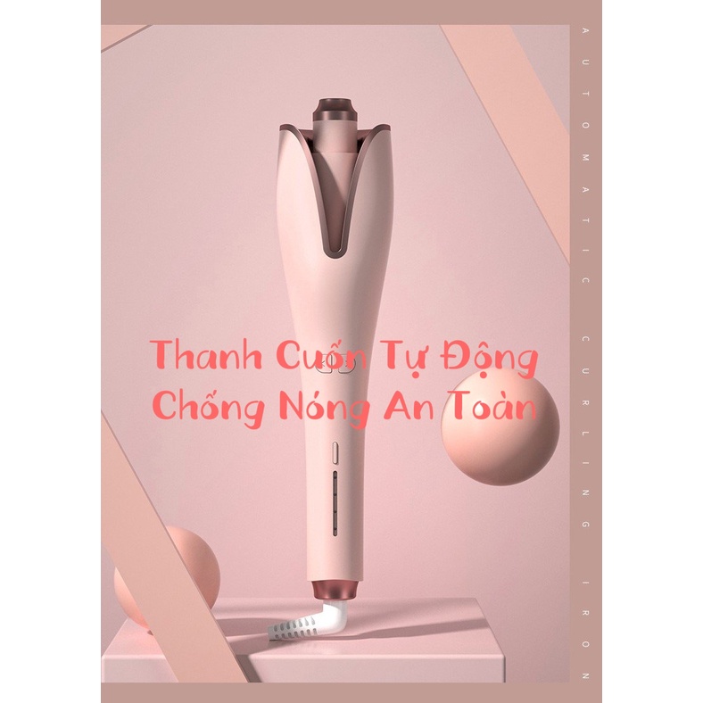 Máy uốn tóc tự động thông minh, máy làm xoăn tóc xoay 360 độ bản cải tiến