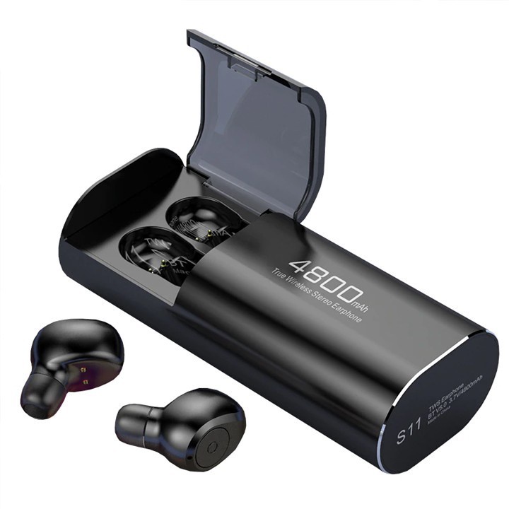 Tai nghe Bluetooth Kiêm Sạc Dự Phòng 4800mAh - Chống nước IPX7 - Nghe Nhạc Cực Thích Lên 90h