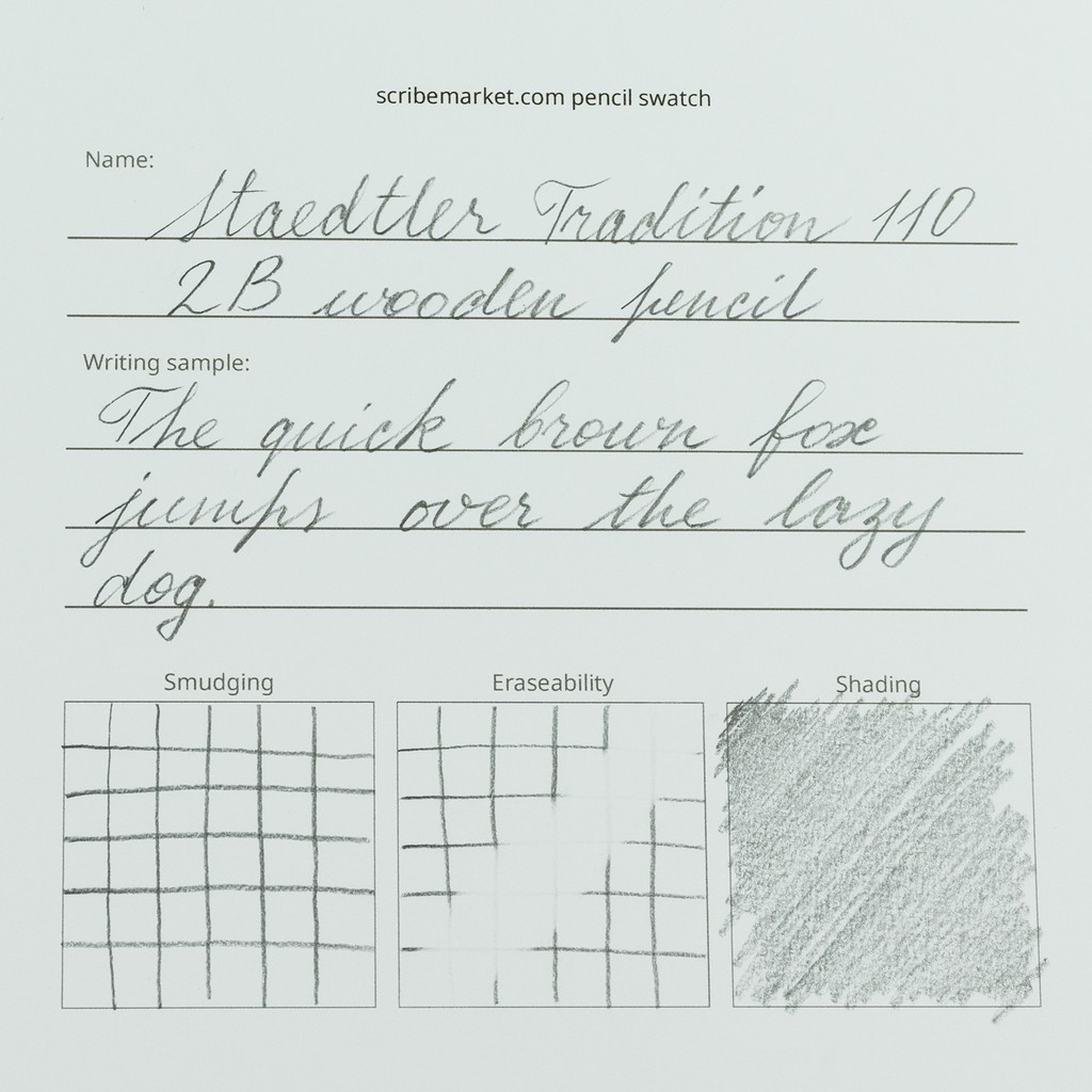 Vỉ 2 bút chì STAEDTLER Tradition® 110  sọc đỏ đen