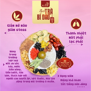 SET TRÀ SÂM BÍ ĐAO HẠT CHIA
