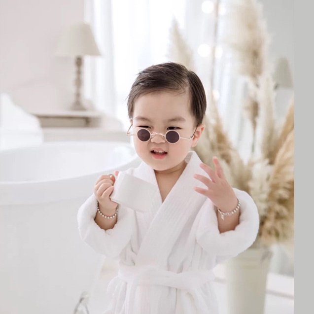 Kính mát gọng tròn phong cách Hàn Quốc thời trang dành cho người lớn và trẻ em