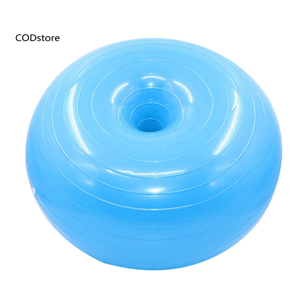 (hàng Mới Về) Bóng Bơm Hơi 50cm Hình Bánh Donut Dùng Trong Các Bài Tập Thể Thao