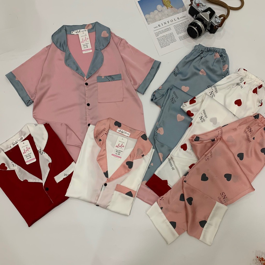 Pijama lụa satin loại 1, siêu đẹp siêu mịn - ĐỒ MẶC NHÀ, ĐỒ BỘ