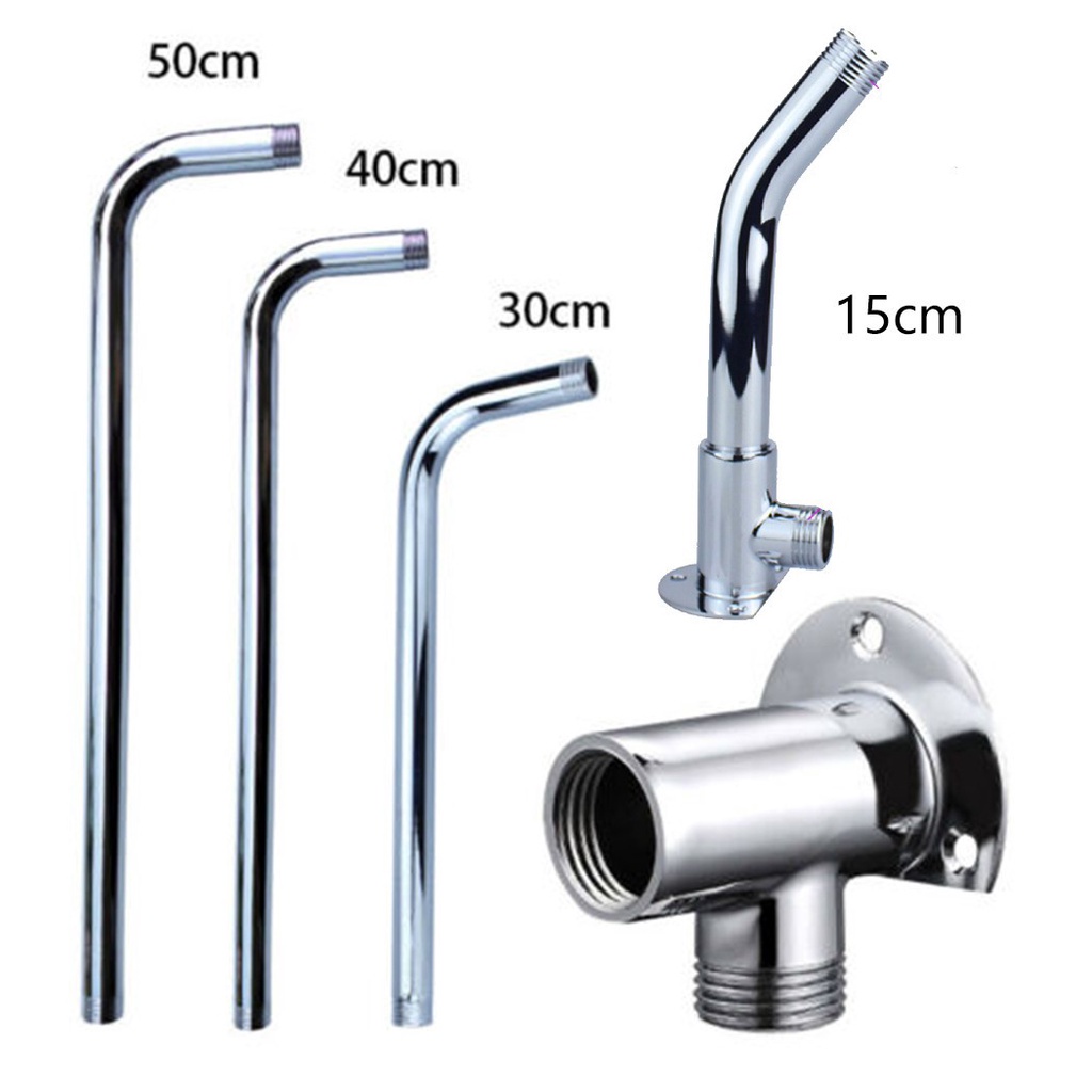 Ống Nối Vòi Hoa Sen Gắn Tường Bằng Thép Không Gỉ 1⁄2 Inch