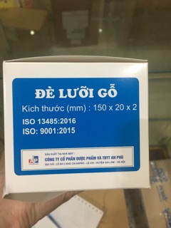 Đè Lưỡi Gỗ Tiệt Trùng An Phú ( hộp 100 chiếc )