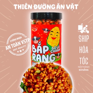 Bắp rang bò khô lá chanh 350g ăn vặt ngon giòn cay