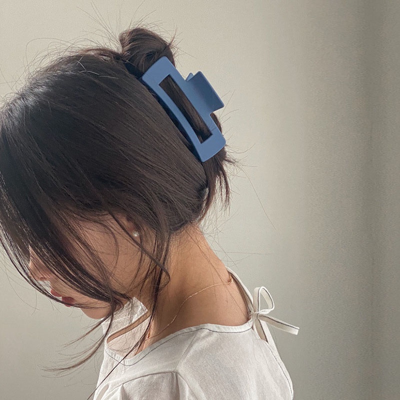 Kẹp tóc càng cua cỡ lớn màu sắc tươi sáng ngọt ngào phong cách Hàn Quốc cho nữ