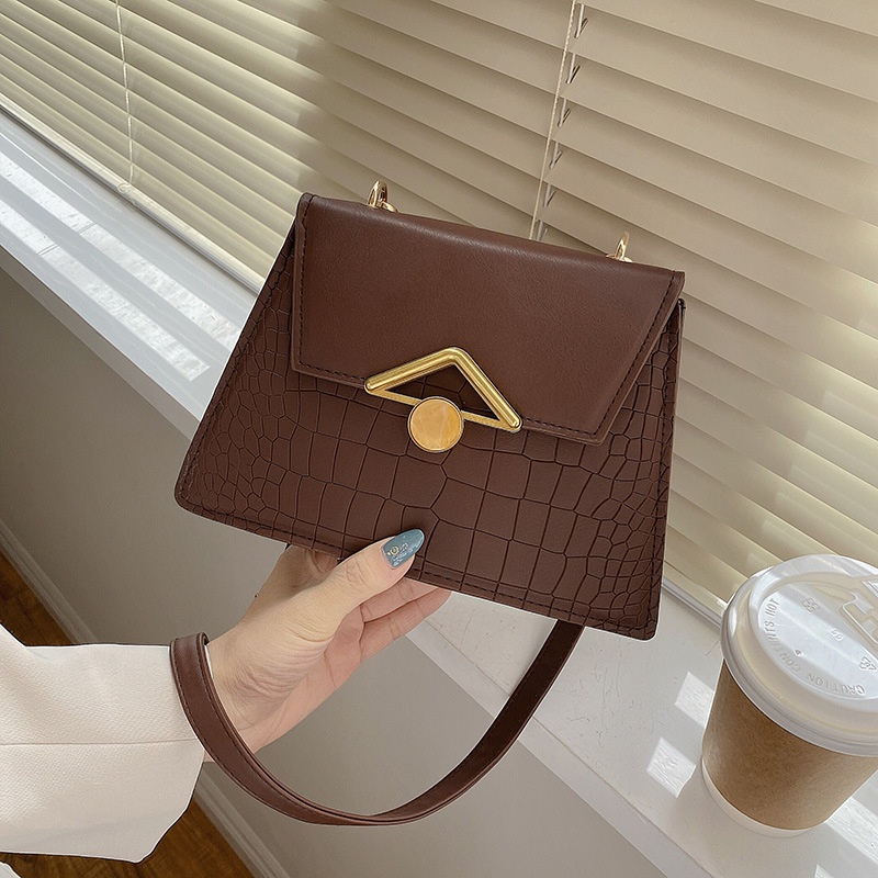 Túi đeo vai hình vuông cỡ nhỏ thiết kế đơn giản thời trang sành điệu cho nữ