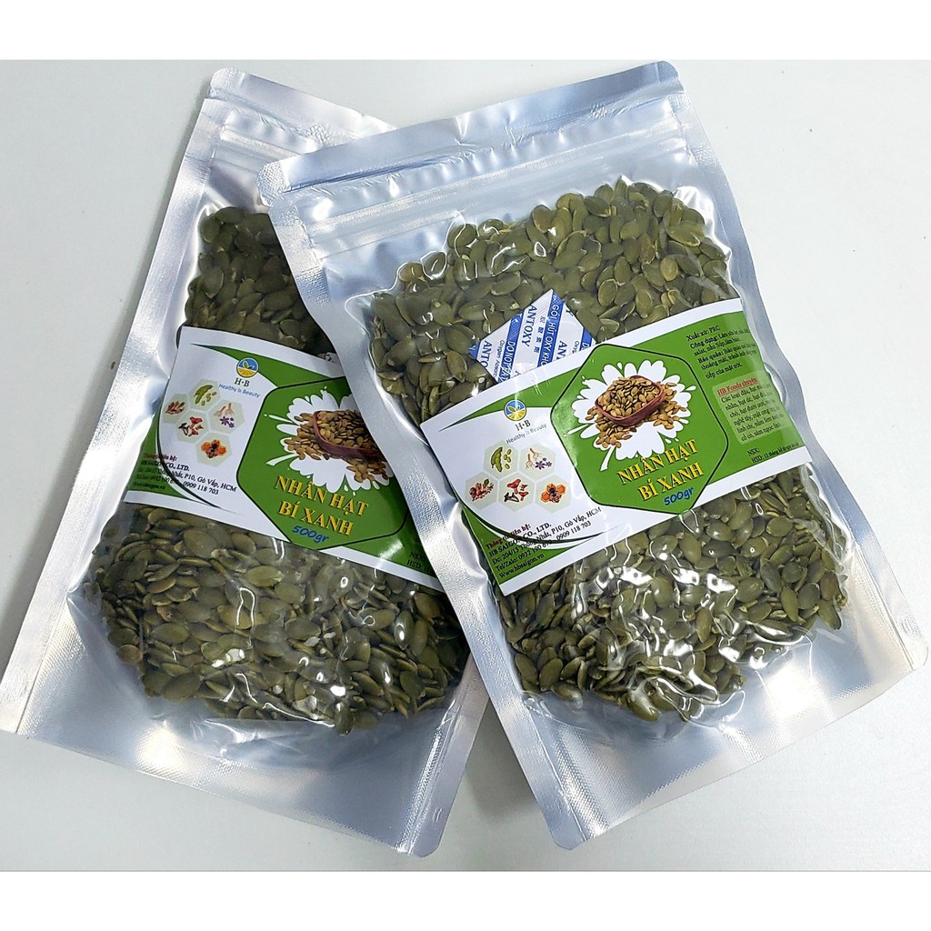 Nhân Hạt Bí Xanh loai AAA- tiêu chuẩn xuất Châu Âu, 500g