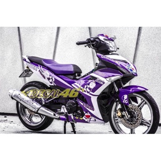 Tem trùm xe exciter 150 mẫu tím