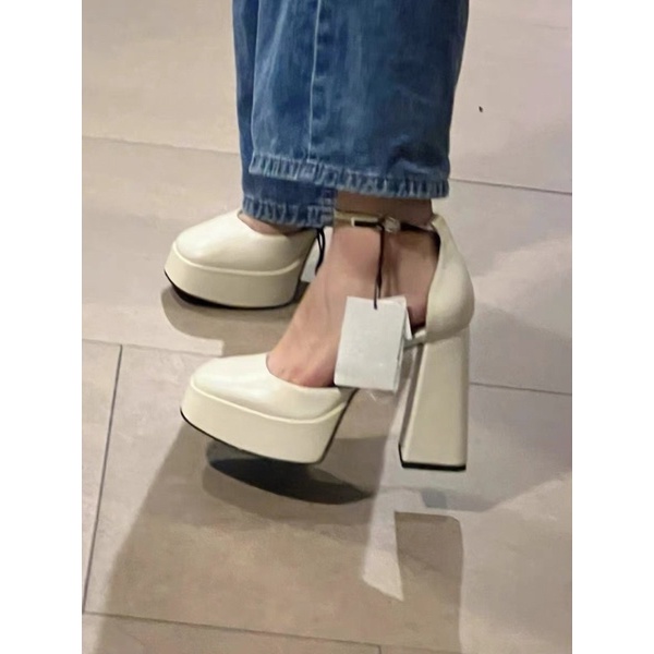 Giày Za.Ra Cao Gót Cao 12cm Đế Trụ Tôn Dáng Fullbox(Lùi 1sz)