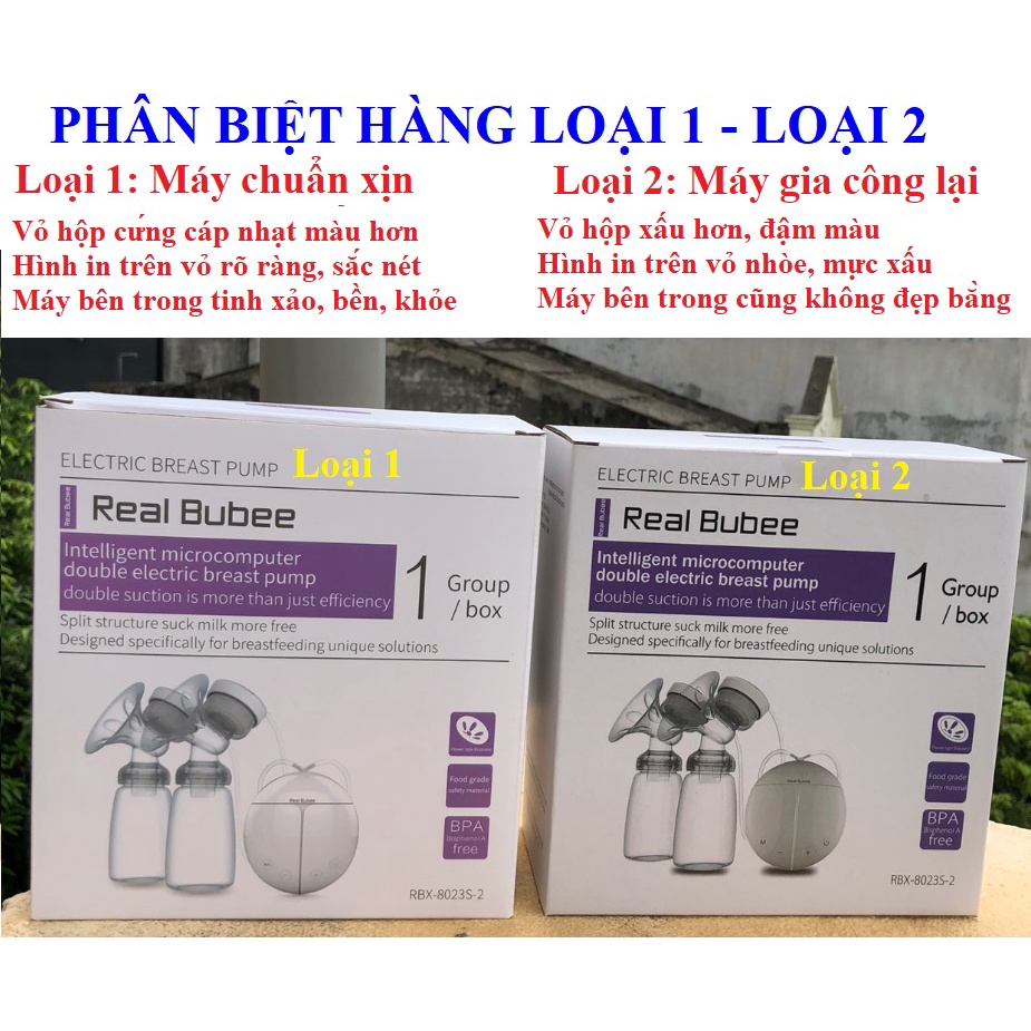 (Hàng Loại 1) Máy hút sữa điện đôi REAL BUBEE