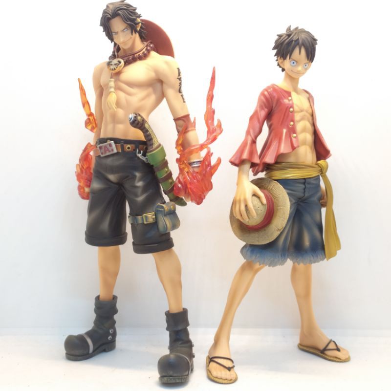 Mô hình One Piece - 2 anh em Luffy và Ace MSP chính hãng Banpresto