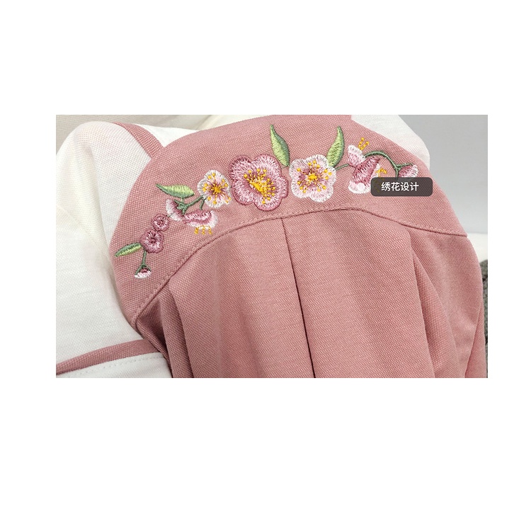 Body Hanbok Bé Gái Họa Tiết Thêu Hoa Đào | Hàng Quảng Châu Cao Cấp