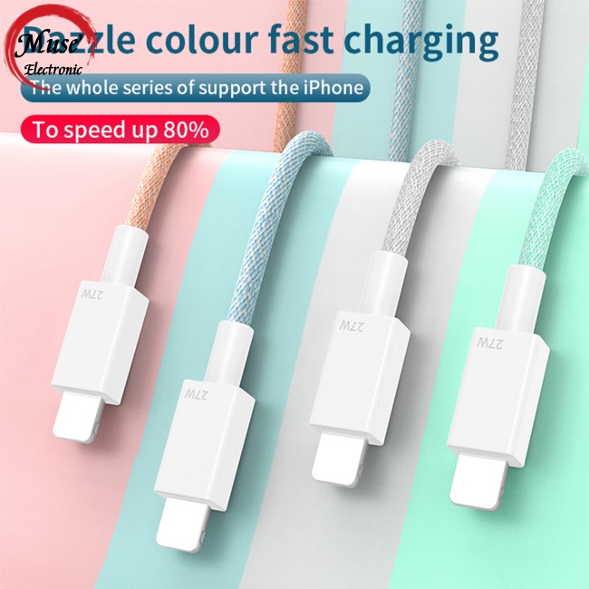 Cáp Sạc Nhanh Pd 27w 20w / 18w Cho Iphone 12 Iphone 13 Điện Thoại