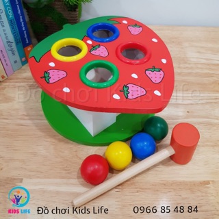 Đồ Chơi Thông Minh - Trò Chơi Đập Bóng - Hình Dâu Tây