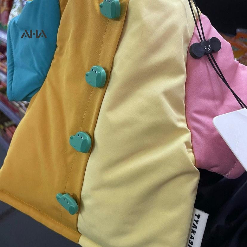 Túi xách AHA official đựng điện thoại di động son môi hai màu thời trang dễ thương dành cho nữ