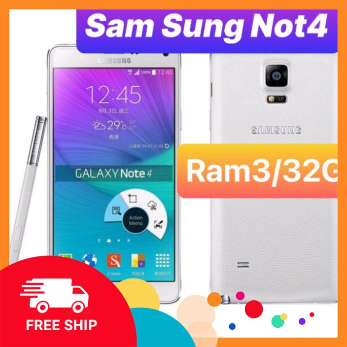 Chính Hãng Điện thoại Samsung Galaxy Note 4 Ram3/32G chính hãng nhập khẩu- Chơi Game nặng mượt SẢN PHẨM BÁN CHẠY NHẤT
