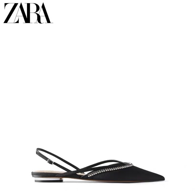 SANDAL BỆT ZARA MŨI NHỌN .