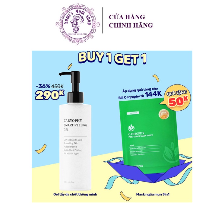 Gel Tẩy Tế Bào Chết Thông Minh Caryophy Smart Peeling Gel 250ml