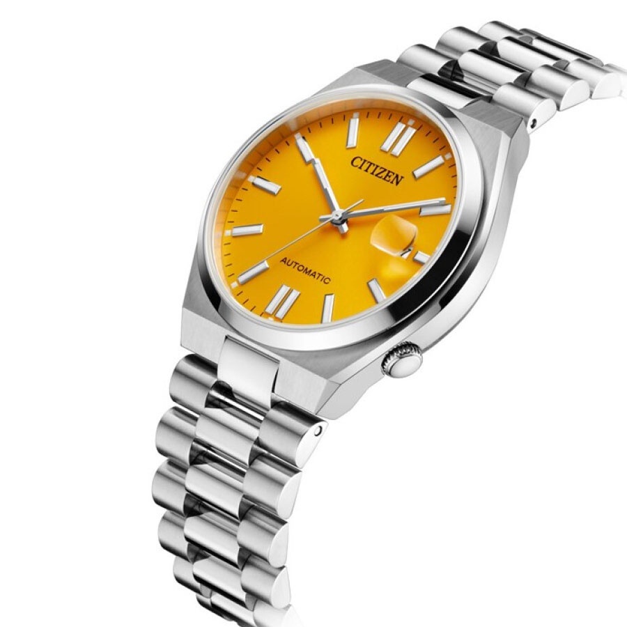 Đồng Hồ Nam Citizen Dây Kim Loại Máy Cơ-Automatic NJ0150-81Z - Mặt Vàng