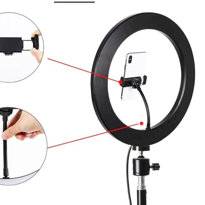 Sản phẩm!Điện thoại HOLDER RING FILL LIGHT SELFIE LIVESTREAM PHOTO STUDIO 26CM