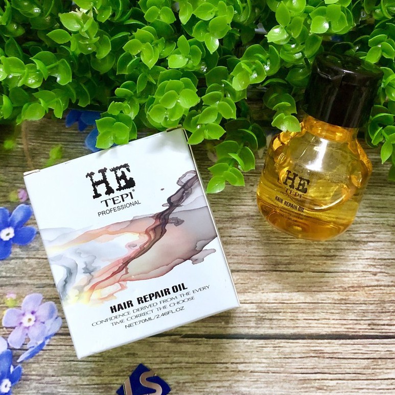 Tinh dầu dưỡng tóc siêu mượt He TEPI Hair Repair Oil 60ml