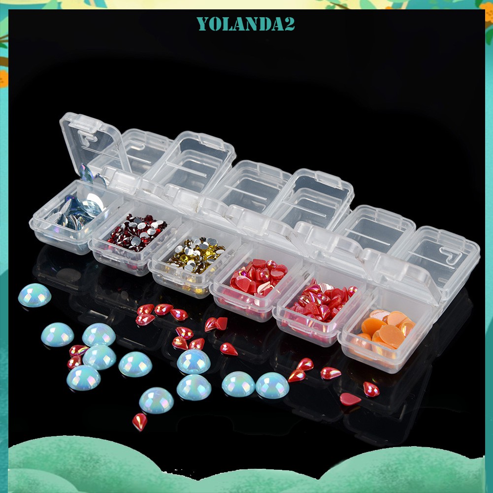 Hộp Nhựa 12 Ngăn Trong Suốt Dùng Đựng Trang Sức