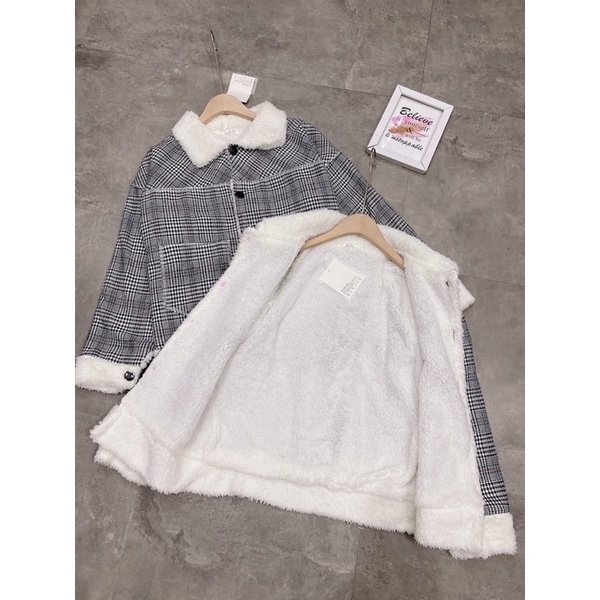 Áo Khoác Dạ Kẻ Lót Lông Túi Bên Siêu Ấm Có Ảnh Thật Kèm Video | BigBuy360 - bigbuy360.vn
