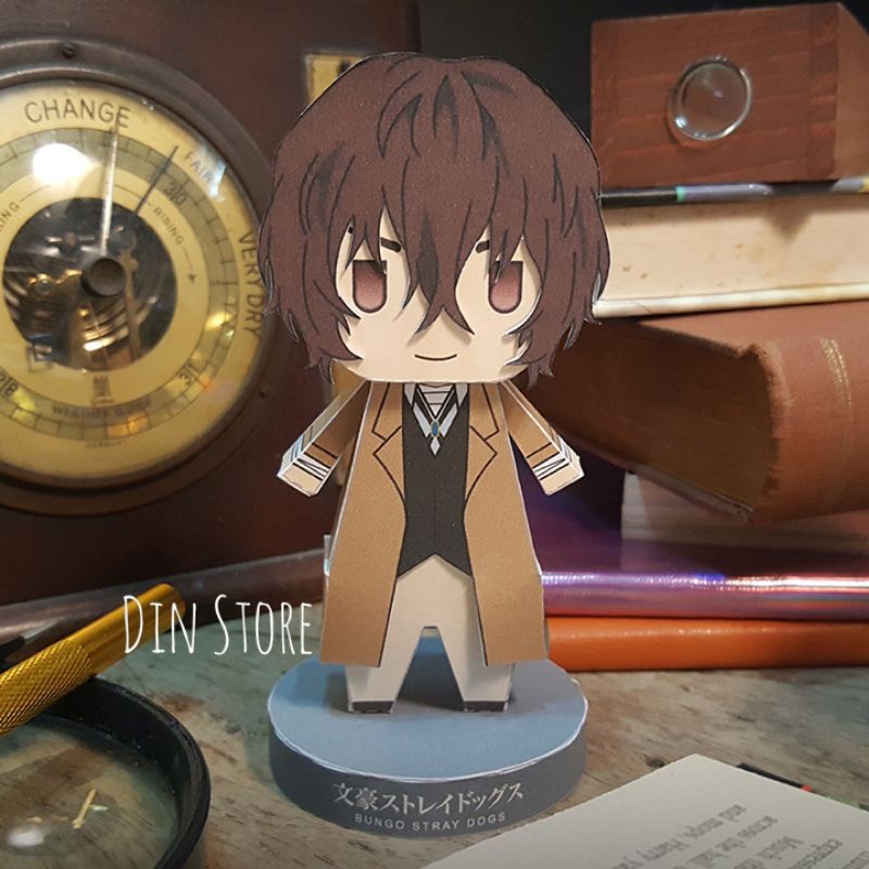 Mô hình giấy nhân vật Bungo Stray Dogs - Mô hình Dazai, Nakahara, Nakajima