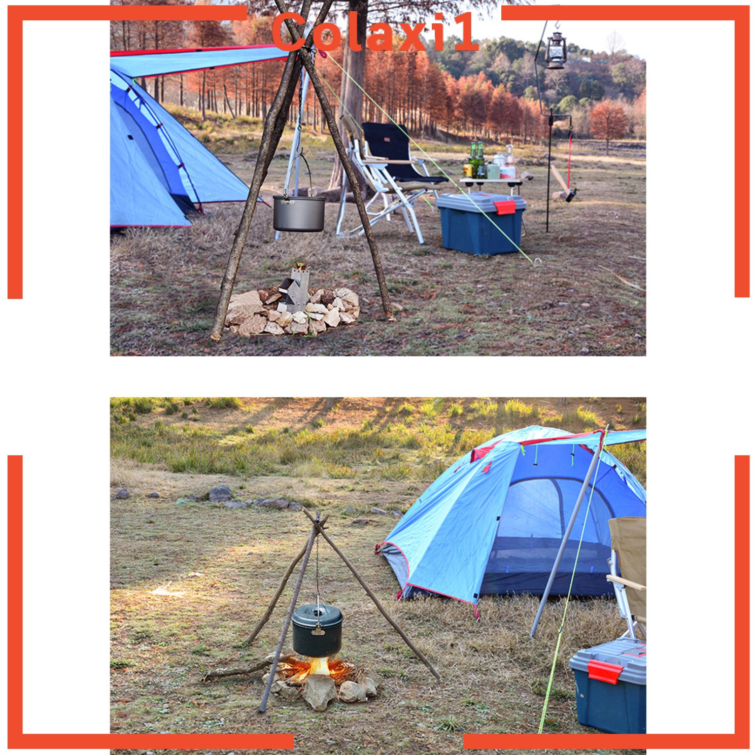 Dây móc dùng treo nồi sử dụng khi đi cắm trại từ inox tiện dụng