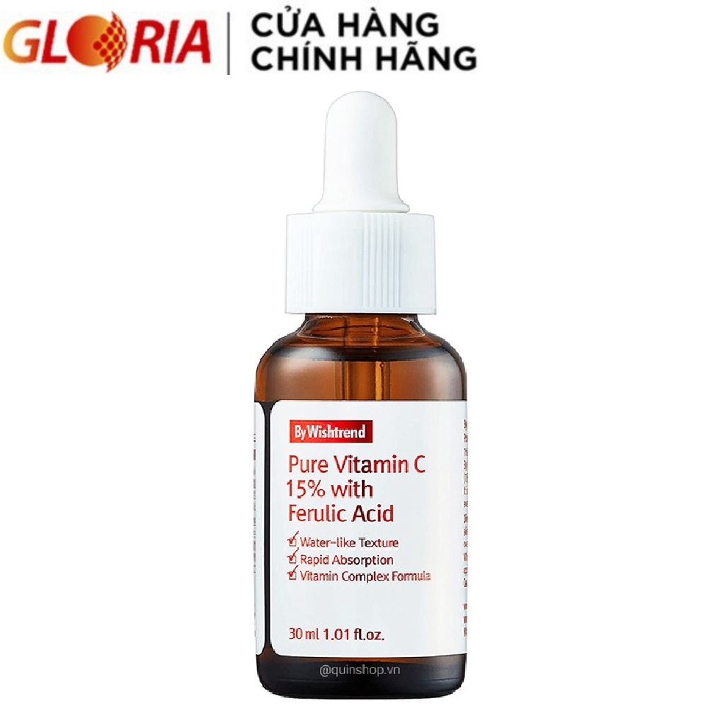 Tinh Chất Dưỡng Sáng Da By Wishtrend Pure Vitamin C 15% With Ferulic Acid 30ml