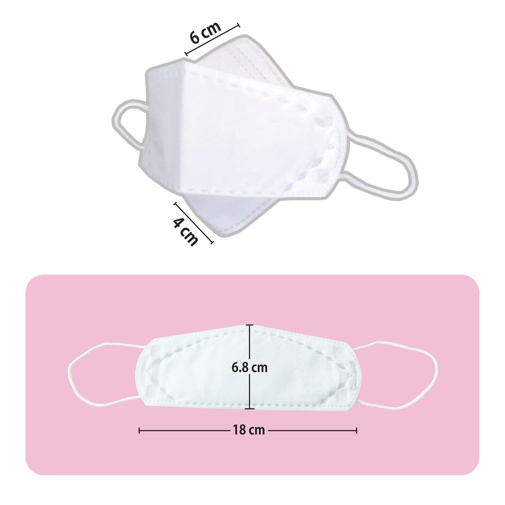 KHẨU TRANG HÀN QUỐC KF94 MHCARE CHO BÉ 2 MÀU ĐEN - TRẮNG (1 TÚI /1 CHIẾC) | BigBuy360 - bigbuy360.vn